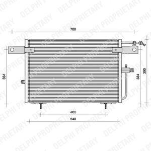 VW радіатор кондиціонера Audi 100 92-,A6 94- Delphi TSP0225083 (фото 1)