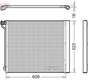 Конденсатор кондицiонера BMW X5/X6 "3,0-4,4 "09-19 DENSO DCN05034