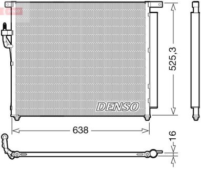 Конденсер кондиціонера DENSO DCN10049