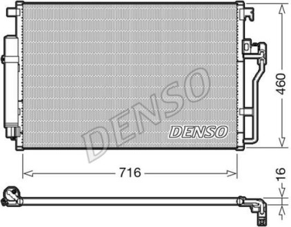 Радіатор кондиціонера DENSO DCN17008