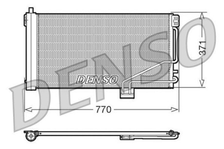 Радіатор кондиціонера DENSO DCN17014