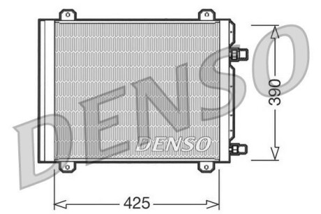 Радіатор кондиціонера DENSO DCN23004
