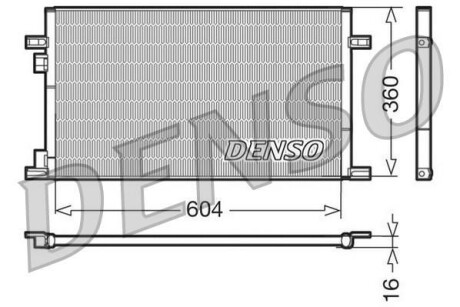 Радіатор кондиціонера Уцінка (Пошкоджена упаковка) DENSO DCN23019