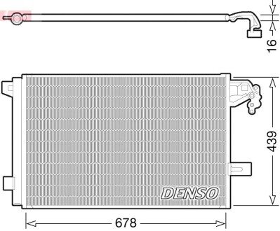 Радіатор кондиціонера (Конденсатор) DENSO DCN32063