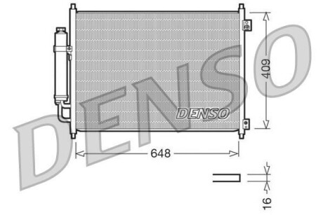 Радіатор кондиціонера DENSO DCN46001