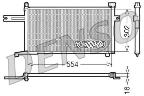 Радіатор кондиціонера DENSO DCN46005