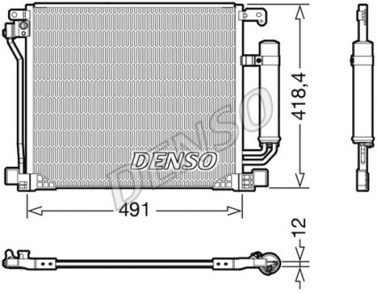 Радіатор кондиціонера DENSO DCN46025