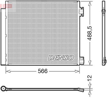 Конденсатор кондицiонера NISSAN/RENAULT Qashqai/Kadjar "1,2-2,0 "13>> DENSO DCN46026