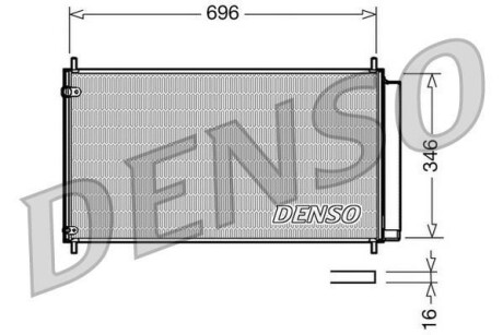 Радіатор кондиціонера DENSO DCN50022
