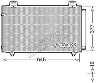 Радіатор кондиціонера DENSO DCN50043