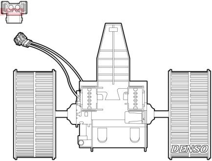 Вентилятор обігрівача BMW 5/6 "2,0-5,0 "01-10 DENSO DEA05009