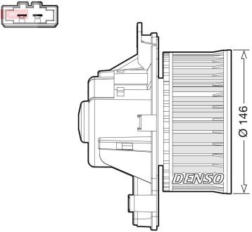 Вентилятор обігрівача CITROEN/DS/PEUGEOT DS5/DS5/3008 "1,2-2,0 "09-21 DENSO DEA21014 (фото 1)