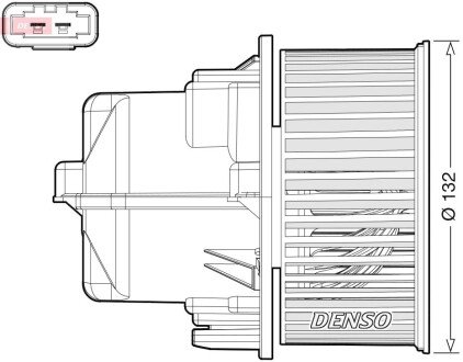 Вентилятор обігрівача LAND ROVER/VOLVO Range Rover/V60 "1,5-4,4 "06-19 DENSO DEA33002 (фото 1)