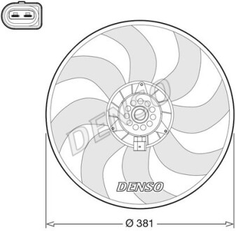 Вентилятор радіатора AUDI A6 "1,8-3,0 "12-18 DENSO ="DER02006"