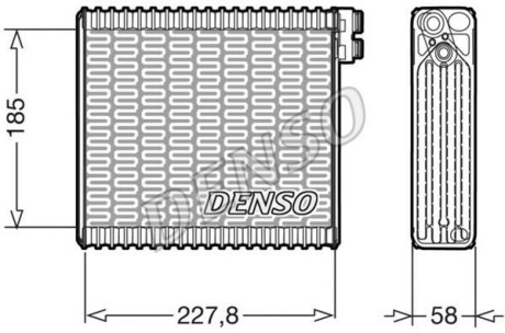 Випаровувач кондиціонера DENSO DEV09011