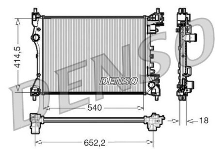 Радіатор двигуна DENSO DRM01005