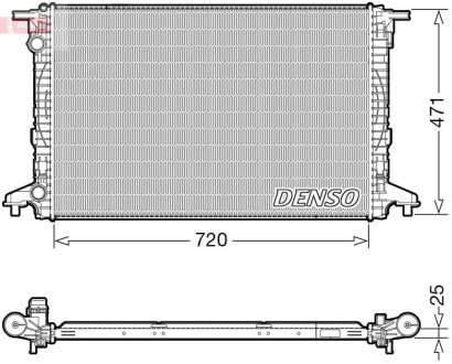 Радіатор AUDI A4/A5/Q5/Q7 "1,4-2,0 "15>> DENSO DRM02043