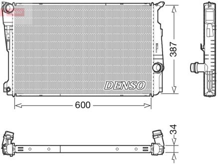 Радіатор охолоджування DENSO DRM05006