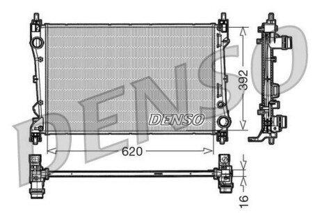 Радіатор двигуна DENSO DRM09113