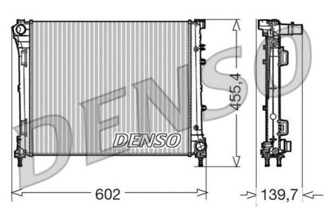 Радіатор двигуна DENSO DRM09162