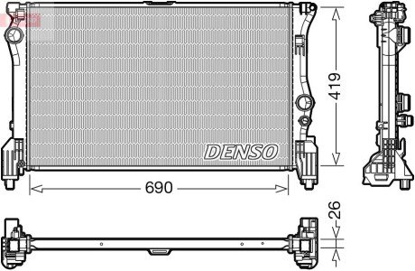 Радіатор MB V-Class/Vito "2,1 "14>> DENSO DRM17112