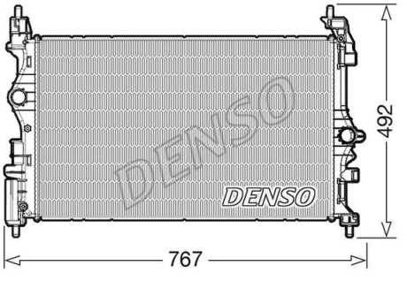 Радіатор двигуна DENSO DRM20019