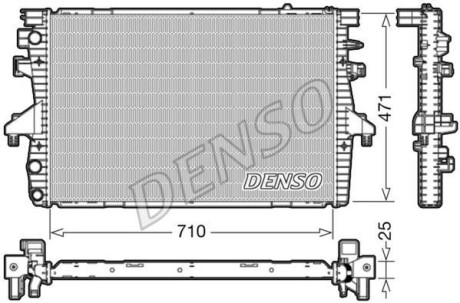 Радіатор двигуна DENSO DRM32039