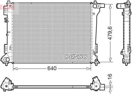 Радіатор HYUNDAI/KIA Tucson/Sportage "2,0 "15-22 DENSO DRM41019