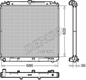 Радіатор двигуна DENSO DRM46041