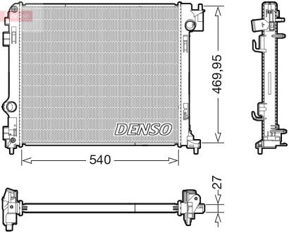 Радіатор NISSAN/RENAULT X-Trail/Koleos "1,6-2,0 "14>> DENSO DRM46065 (фото 1)