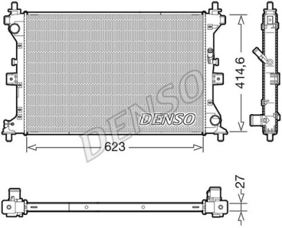 Радіатор двигуна DENSO DRM47039