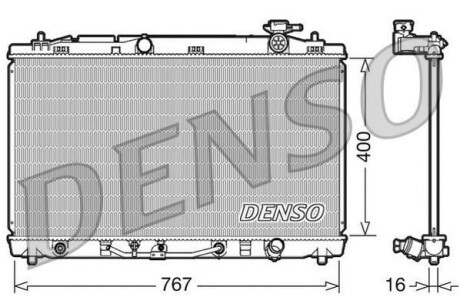Радіатор двигуна DENSO DRM50030