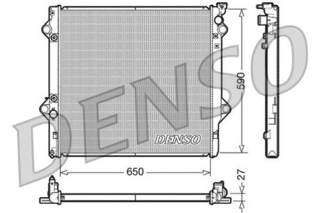 Радіатор двигуна DENSO DRM50047