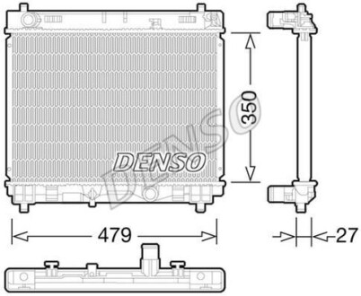 Радіатор двигуна DENSO DRM50058