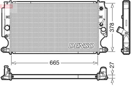 Радіатор охолоджування DENSO DRM50088