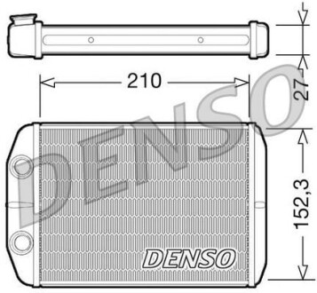 Радіатор пічки DENSO DRR09073