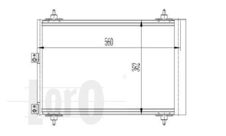 Радіатор кондиціонера Berlingo/Partner 1.6HDI 05- DEPO 009-016-0017 (фото 1)