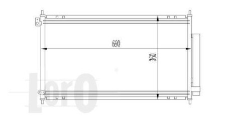 Радіатор кондиціонера Accord VII 2.0/2.4 03-08 DEPO 018-016-0014 (фото 1)