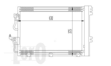 Радіатор кондиціонера Astra H 1.4-1.8i 04-14 DEPO 037-016-0023