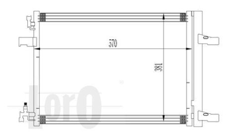 Радіатор кондиціонера Astra J/Zafira 1.4-1.08 09- DEPO 037-016-0032