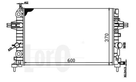 Радіатор охолодження двигуна ASTRA H/ZAFIRA B 1.6i 16V 04- DEPO 037-017-0029 (фото 1)