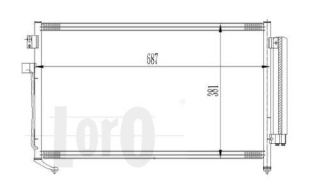 Радіатор кондиціонера Forester 2.0/2.5 03-08 DEPO 049-016-0009