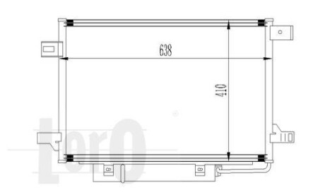 Радіатор кондиціонера W169/W245 04-12 DEPO 054-016-0017