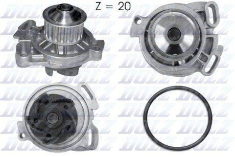 Помпа AUDI/VOLVO/VW 100/740/LT 28 "2,0-2,4 "75-96 DOLZ A154