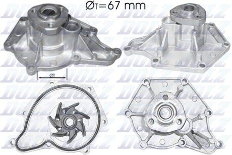 Помпа водяна DOLZ A213