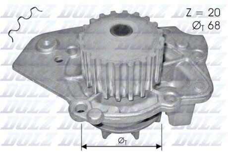 Насос системи охолодження DOLZ N206