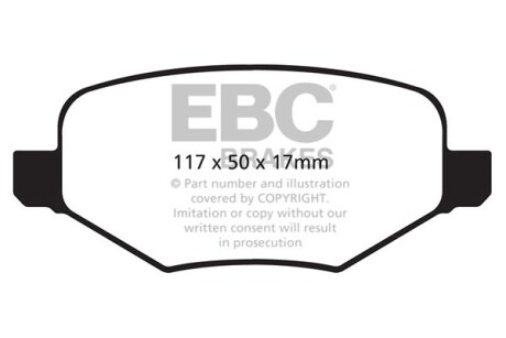 Гальмівні колодки тюнінгові EBC DP1826