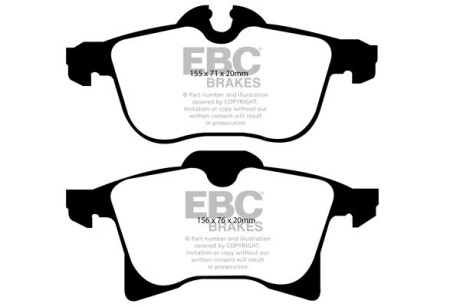 Гальмівні колодки тюнінгові EBC DP21520