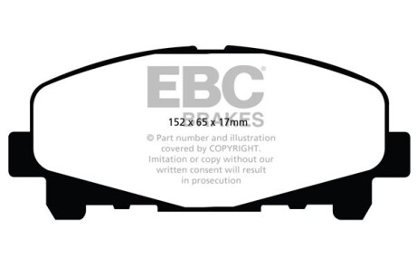 Гальмівні колодки тюнінгові EBC DP21999
