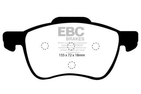 Гальмівні колодки тюнінгові EBC DP31229C